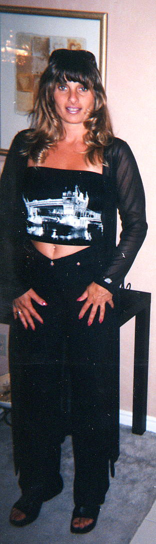 Kymberly in an outfit I bought her